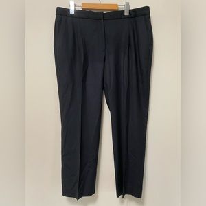Talbots LUXE FLANNEL WINDSOR PANTS Black EUC Women’s Size 14 99% Wool, lined